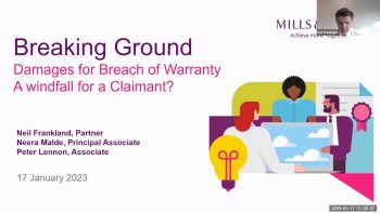 Damages for Breach of Warranty – a windfall for a Claimant?