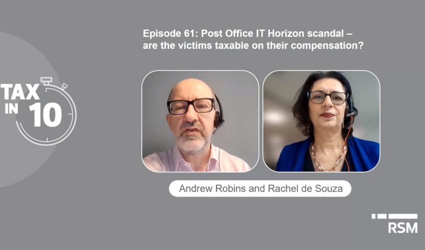 Post Office scandal – are the victims taxable on their compensation?