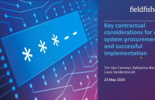 Key contractual considerations for AI system procurement and successful implementation