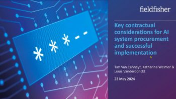 Key contractual considerations for AI system procurement and successful implementation