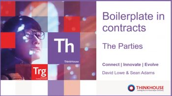 Boilerplate in contracts – The Parties